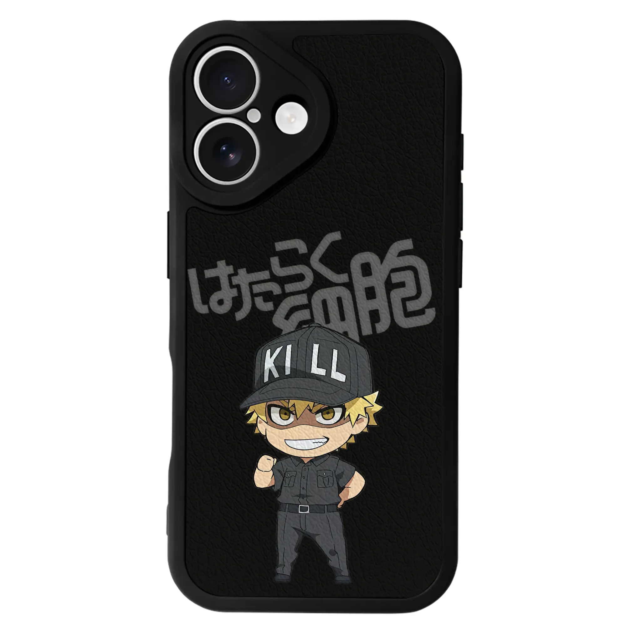 はたらく細胞 グッズ,キラーT細胞 - IPhone 16シリーズ対応 ・ シリコンスマホケース ・ レザー調 ・ 高精度フィット ・ 耐衝撃 ・ ワイヤレス充電対応 ・ 精密カット